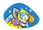 Pack de Didistickers Diver para Ride-on toy Didicar
